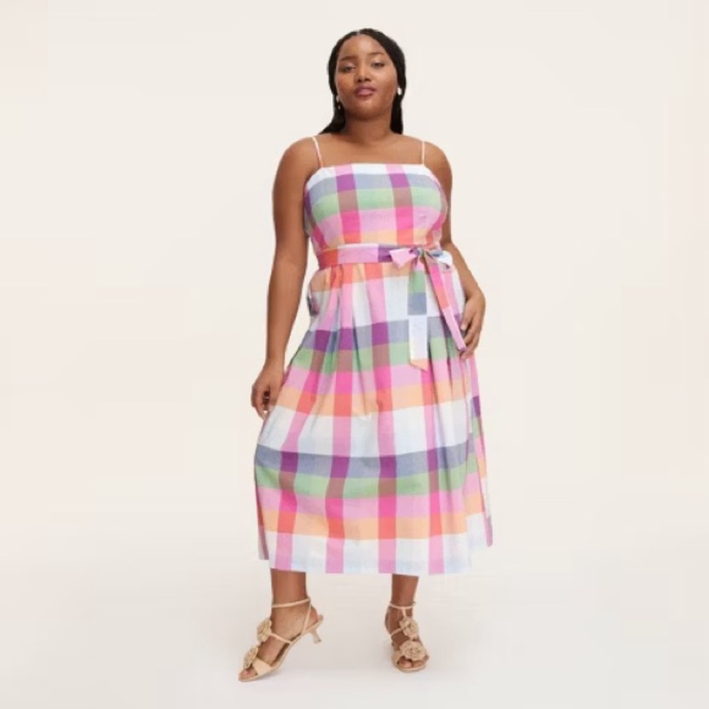 Kate Spade NWT Colorful Plaid Women's Dress